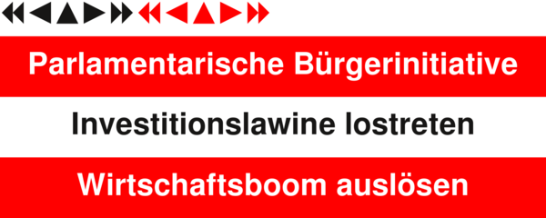 Investitionslawine lostreten - Wirtschaftsboom auslösen